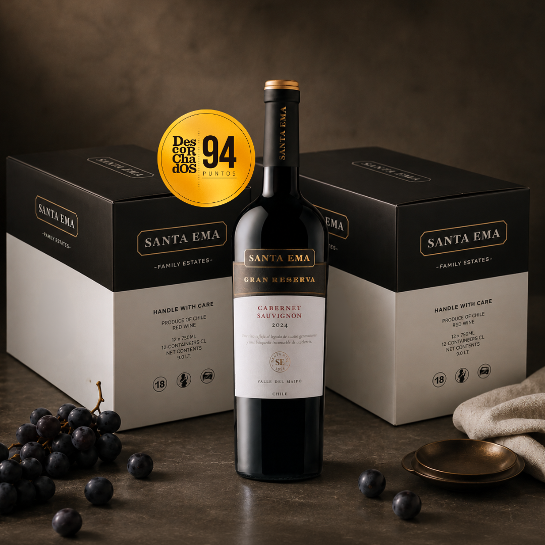 2 cajas de 6 botellas Gran Reserva Cabernet Sauvignon de 750 mL