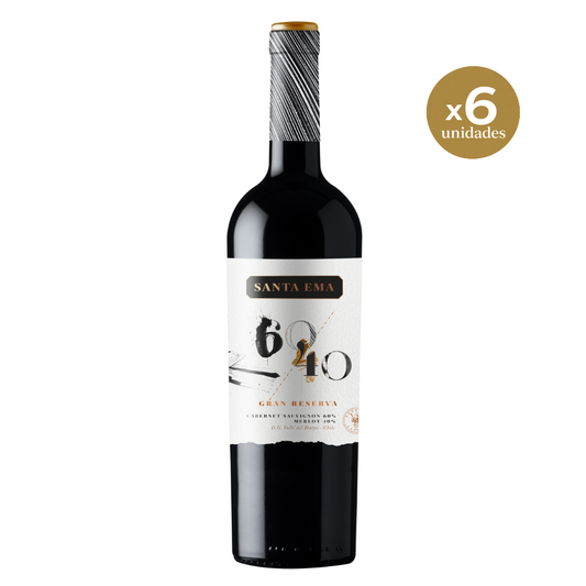 60/40 Cabernet Sauvignon/Merlot | Caja de 6 unidades - 750 mL