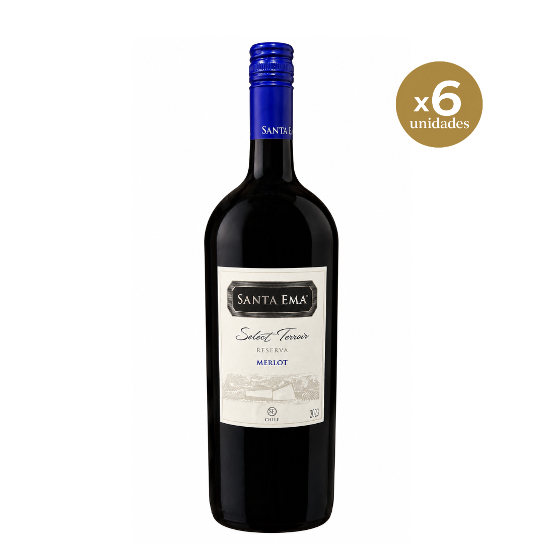 Merlot Select Terroir Reserva 2023 – Caja 6 Unidades – 1.500 mL